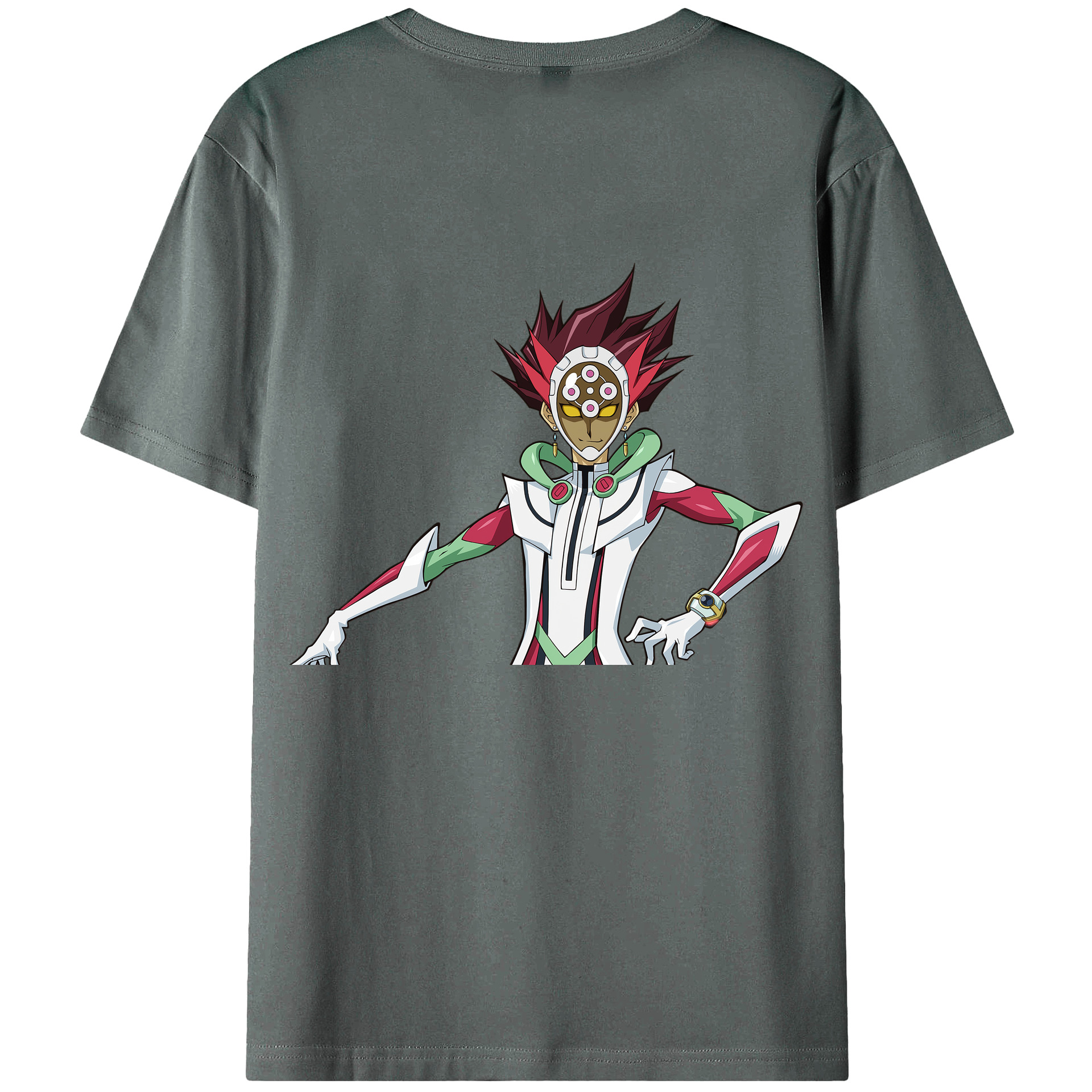 （画像用） 遊☆戯☆王 Yu-Gi-Oh! 綿100％ メンズ半袖Tシャツ（バックプリント） 通気性